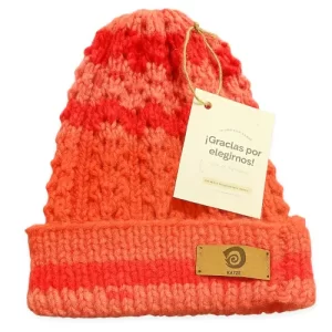 Gorro de Lana Turca Hipoalergénica – Color Coral