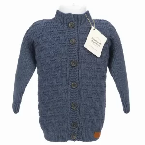 Chaleco Azul Niño – Talla 5/6 Años – Tejido de Lana Turca Hipoalergénica