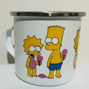 Lechero de Acero Enlozado 200 ml – Diseño Simpsons