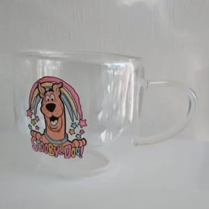 Taza de Vidrio de Doble Fondo 350 ml – Diseño Scooby Doo!!