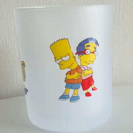 Tazón Glass Empavonado 320 ml – Diseño Los Simpsons - Imagen 3