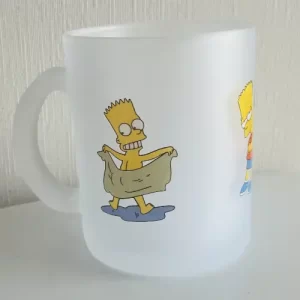 Tazón Glass Empavonado 320 ml – Diseño Los Simpsons