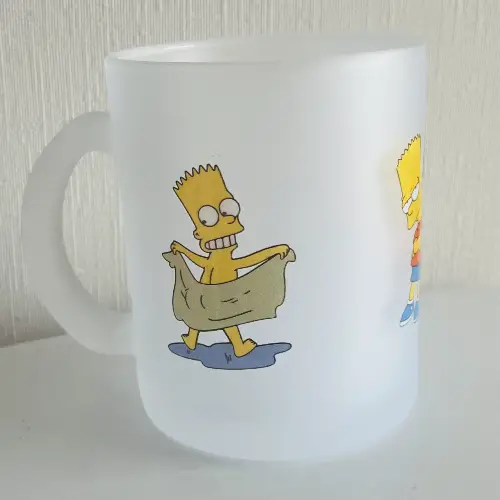 Tazón Glass Empavonado 320 ml – Diseño Los Simpsons