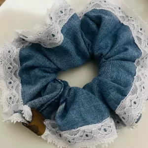 Scrunchie Mezclilla Blonda – Talla M/L