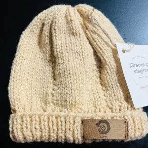 Gorro de Lana Turca Hipoalergénica – Color Beige bebe