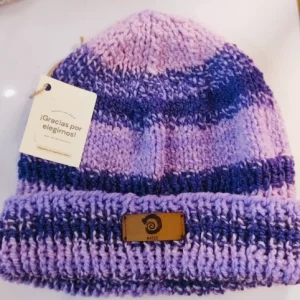 Gorro de Lana Turca Hipoalergénica – Color Violeta Rallado