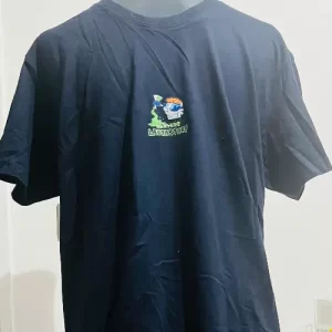 Polera Azul Manga Corta Hombre Laboratorio de Dexter – Talla L – Algodón Suave