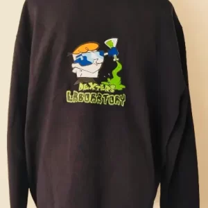 Polerón Clásico Azul Marino El Laboratorio de Dexter –Talla XL – Algodón Premium