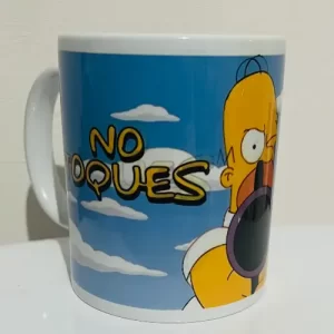 ¡Tazón de cerámica Blanco 320 ml – Diseño Homero Simpsons!!