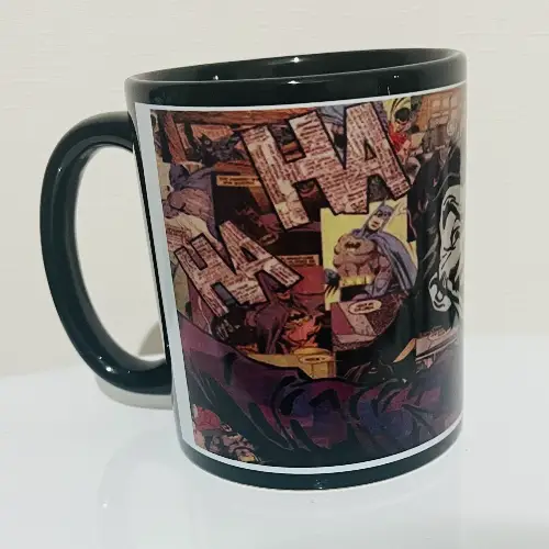 ¡Tazón de cerámica Negro 320 ml – Diseño Guasón! - Imagen 2