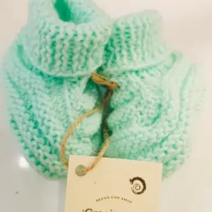 Zapatos de Lana Turca Hipoalergénica – Color Verde 3 meses